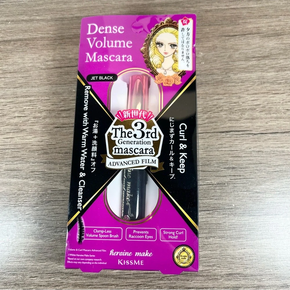 Japanese Beauty Heroine Make by KISSME Jet Black Dense Volume Mascara